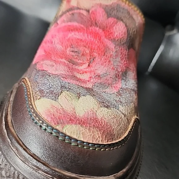 L'Artiste Rosea Spring Step Slip on Sneaker Floral Leather EU 40 - Picture 9 of 11